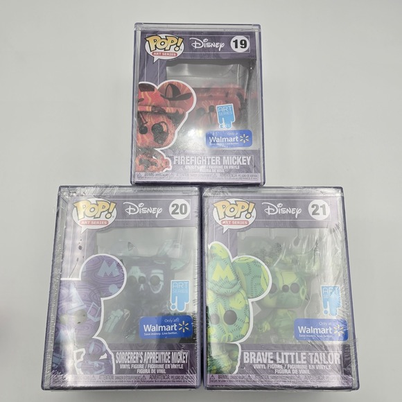 Funko Other - Disney Art Series Walmart Exclusive Funko Pops Set 19, 20, 21 (New, Sealed)